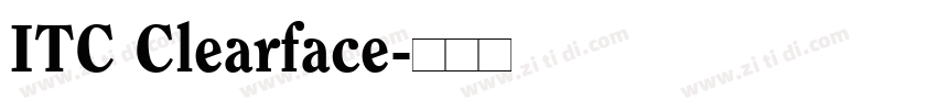 ITC Clearface字体转换